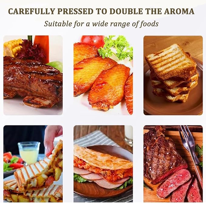 Commercial Panini Grill,1800W Electric Sandwich Panini Maker,Stainless Steel Double Sandwich Press with Adjustable Temper,122°F-572°F Non-Stick Panini Press Griddle Machine for Steaks Bacons