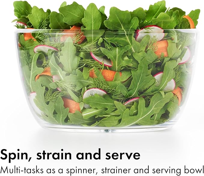 OXO Good Grips Little Salad & Herb Salad Spinner, Fruit Washer and Lettuce Spinner