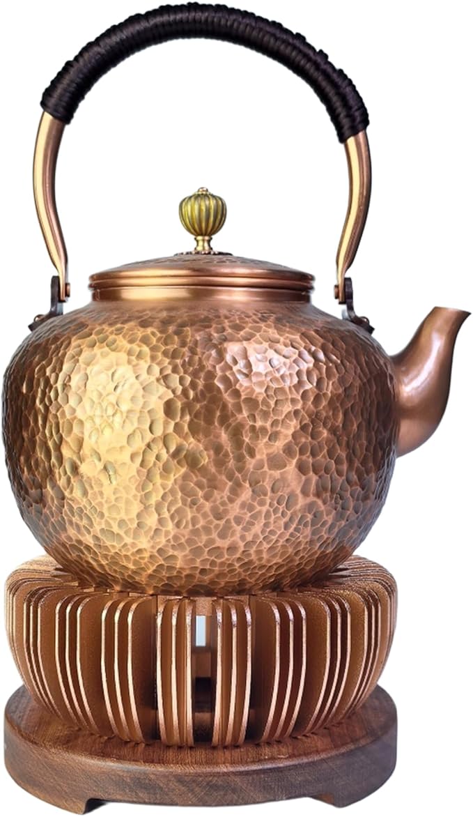 Teapot Warmer, YJX Aluminum Alloy Tea Warmer for Tea Kettle, Candle Heater for Heating Tea, Coffee and Milk (5.9" Teapot Warmer)