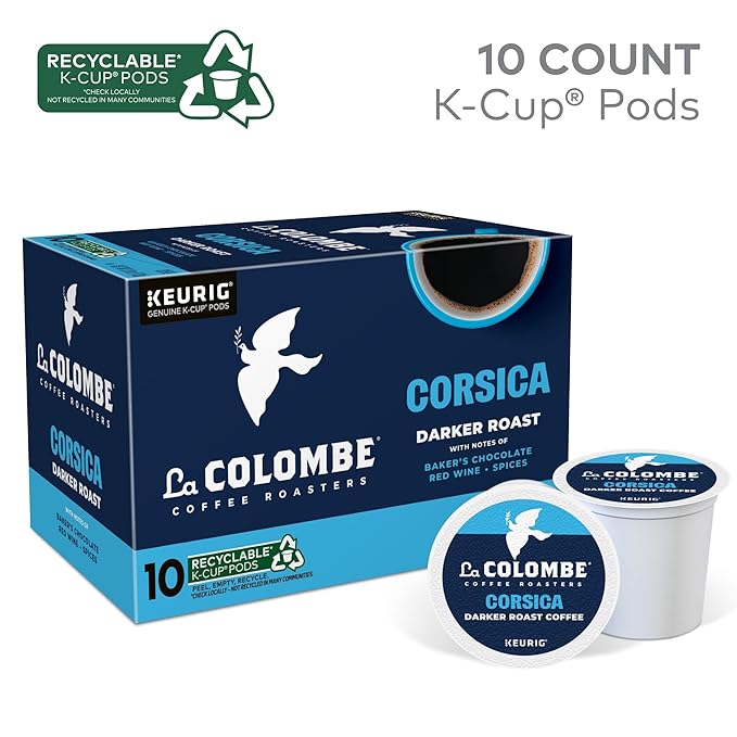 La Colombe® Coffee Roasters Corsica Dark Roast Coffee, Single Serve Keurig® K-Cup® Pods, 10 Count Box (Pack of 2)