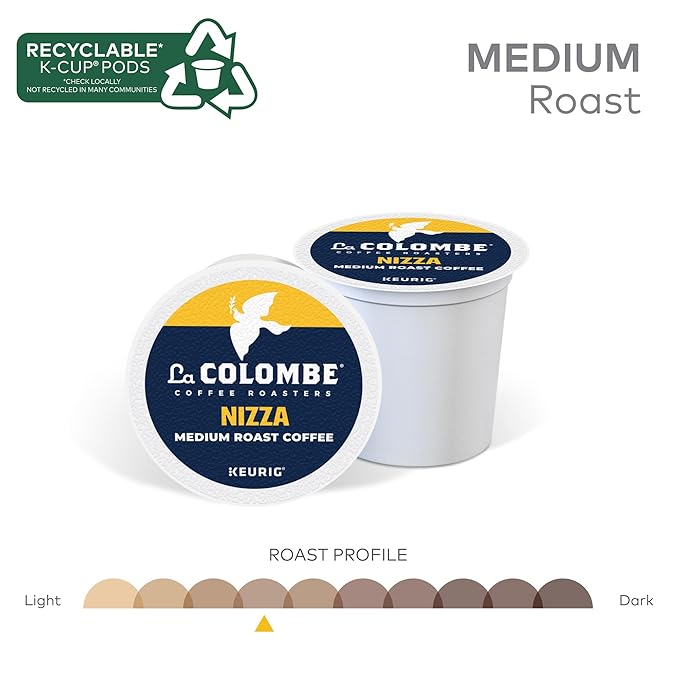 La Colombe® Coffee Roasters Nizza Medium Roast Coffee, Single Serve Keurig® K-Cup® Pods, 20 Count Box (Pack of 2)