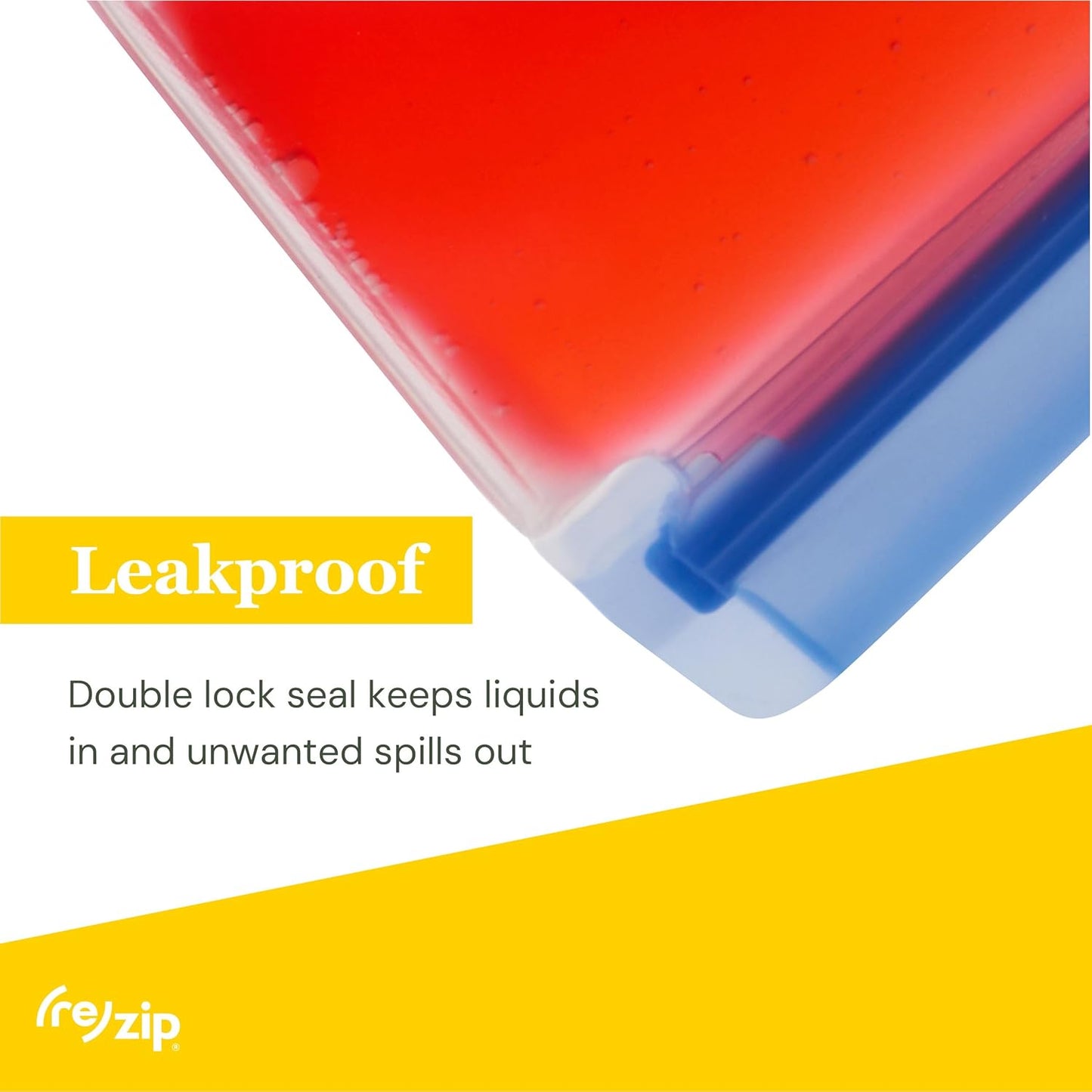 (re) zip 5-Piece Flat Lunch Reusable Food Storage Bags, BPA-Free, Leakproof, Freezer Safe, Dishwasher Safe, Travel Friendly, (3) Sandwich (3.5-Cup/28-Ounce), (2) Snack 1-Cup/8-Ounce Bags, (Clear)