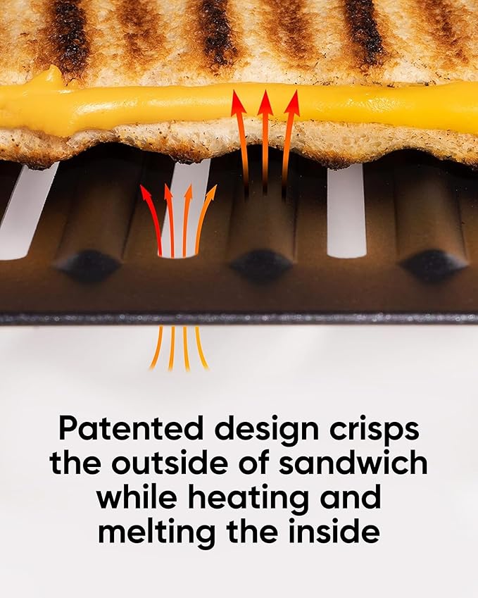 Revolution Toastie Press (Works With All Toasters) Conveniently Toast Delicious Quesadillas, Paninis, and Grilled Cheese in Your Toaster