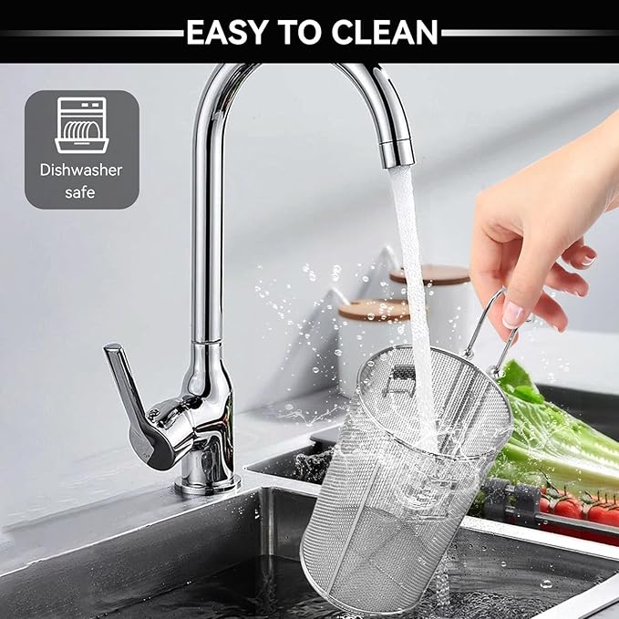 Seasoning Strainer, Stainless Steel Tea Infuser Spice Filter Soup Seasonings Seperation Basket Cooking Spice Filter with Hanging Hook Extra Large Tea Ball Strainer, 5.1 x 10.2 x 8.3in