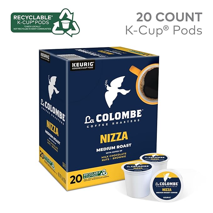 La Colombe® Coffee Roasters Nizza Medium Roast Coffee, Single Serve Keurig® K-Cup® Pods, 20 Count Box (Pack of 2)