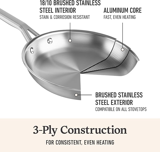 Calphalon Stainless Steel 3-Piece Cookware Set