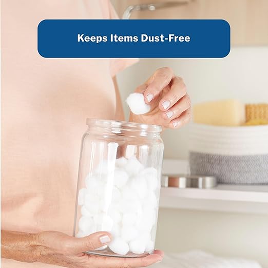 McKesson Sundry Glass Jar, Stainless Steel Lid, Unlabeled, 4 1/4 in x 7 in, 1 Count
