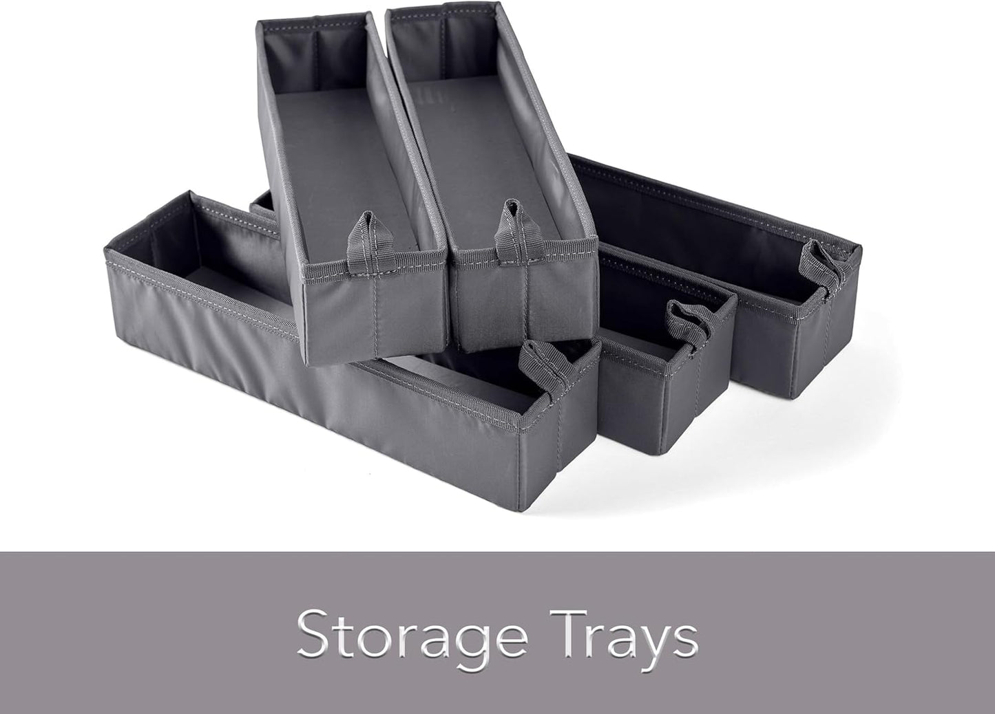 Covermates Keepsakes Flatware Storage Box - Stackable - Reinforced Handles - China Storage, Brown Heather