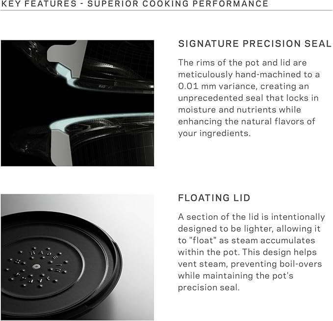 Vermicular Oven Pot 2.0 | Lightweight Enameled Cast Iron Pot | 14cm (1 Qt) | Non-Toxic | Induction-compatible | Dutch Oven | Made in Japan | Sea Salt White