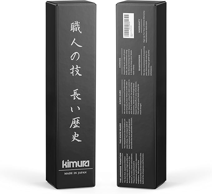 Kimura Petty Knife, [Made in Japan], 5 inch Professional Chef Knife, Ultra Sharp High Carbon Molybdenum Stainless Steel Kitchen Knives, Chefs Knives with Ergonomic Handle - Japanese Utility