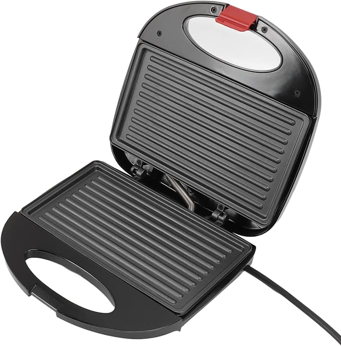 750W Panini Press, Sandwich Maker Nonstick Panini Sandwich Maker Double Sided Indoor Grill Sandwich Toaster for Cooking Baking(110V)