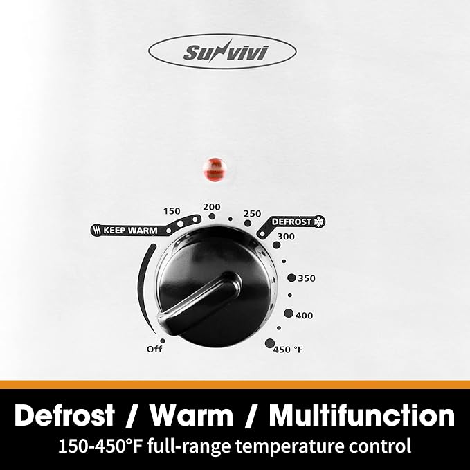Roaster Oven, Electric Roaster Oven with Viewing Lid, Large Roaster with Removable Pan & Rack, Turkey Roaster with Unique Defrost/Warm Function, Stainless Steel, Sliver, 24QT