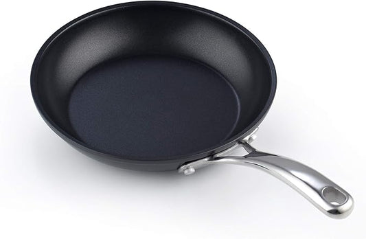 Cooks Standard Frying Omelet Pan, Classic Hard Anodized Nonstick 8-Inch/20cm Saute Skillet Egg Pan, Black