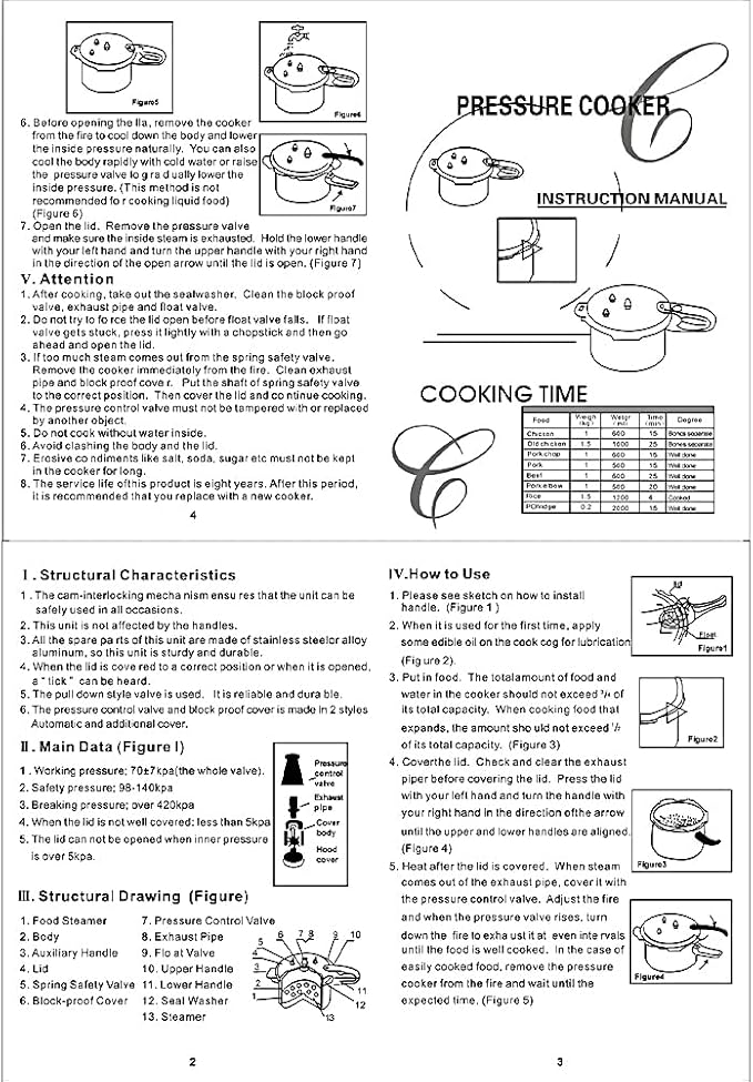 Aluminum Alloy Pressure Cooker, Small Pressure Cooker 3 Quart 18cm Bottom for Gas Stoves, Durable & Easy Clean, Ideal for Beans, Meats, Soups for Home Cooking