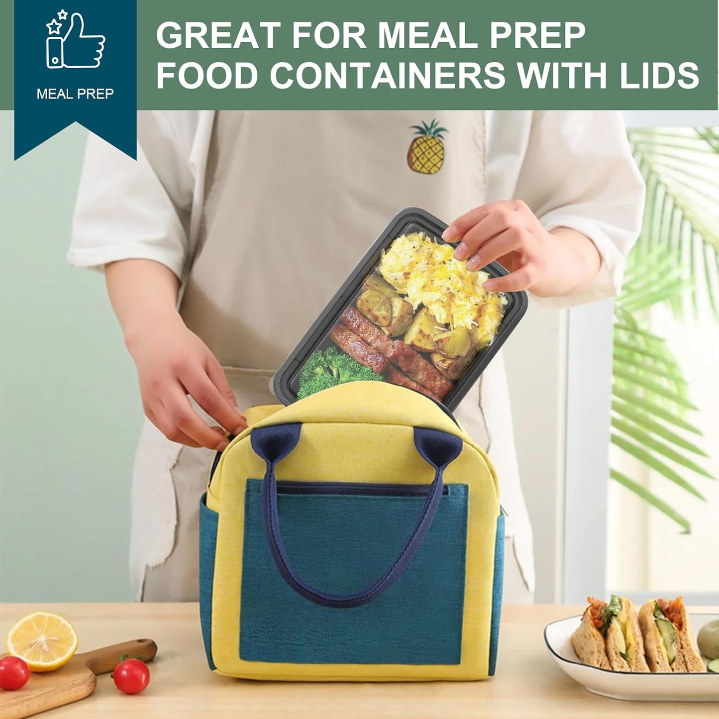 50 Pack Meal Prep Containers 38 oz, Leakproof To Go Food Containers, Disposable & Reusable Food Prep Containers for Takeout, Food Storage Containers BPA-Free, Microwave/Dishwasher/Freezer Safe