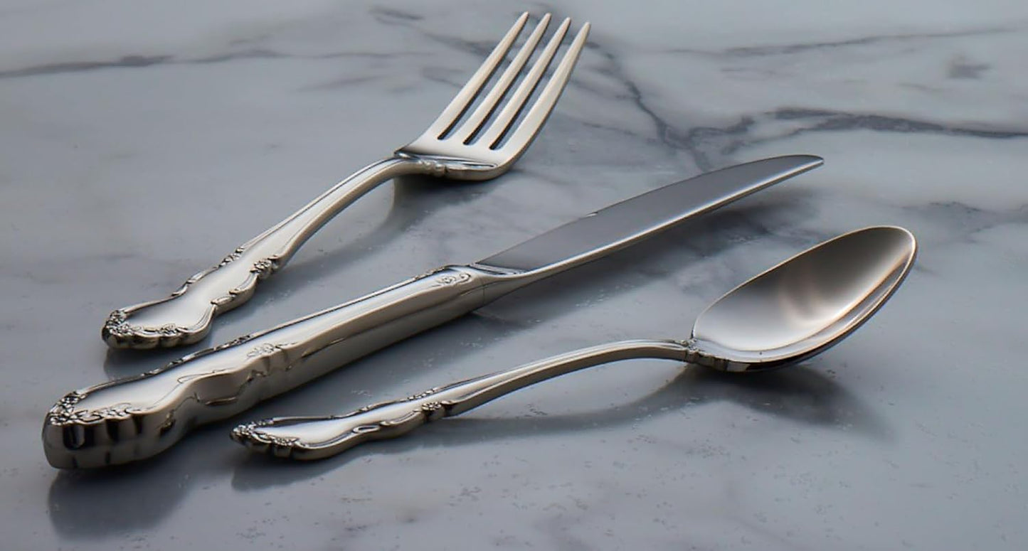 Oneida 2766004C Dover Fine Flatware Dinner Spoons, Set Of 4