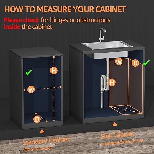 Pull Out Trash Can Under Cabinet with Soft-Close Slides,Heavy Duty 40 Qt Under Sink Trash Can Pull Out for Kitchen,Garbage Can Not Included, Requires Minimum Cabinets Opening 12" W X 17" D