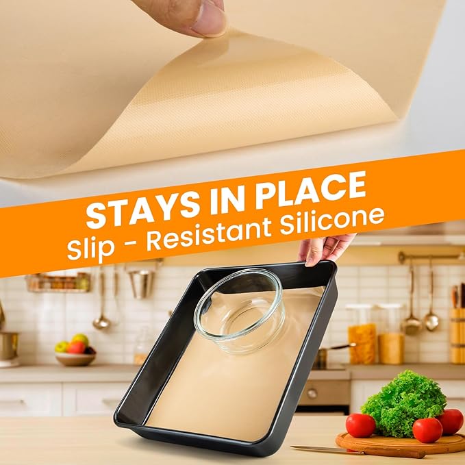 Silicone Baking Mat Roll- Reusable & Best German Silicone- Heat Resistant Freeze Dryer Liner, Non Stick Pastry Dough Rolling Mat, Non Slip Kitchen Counter Protector Mat