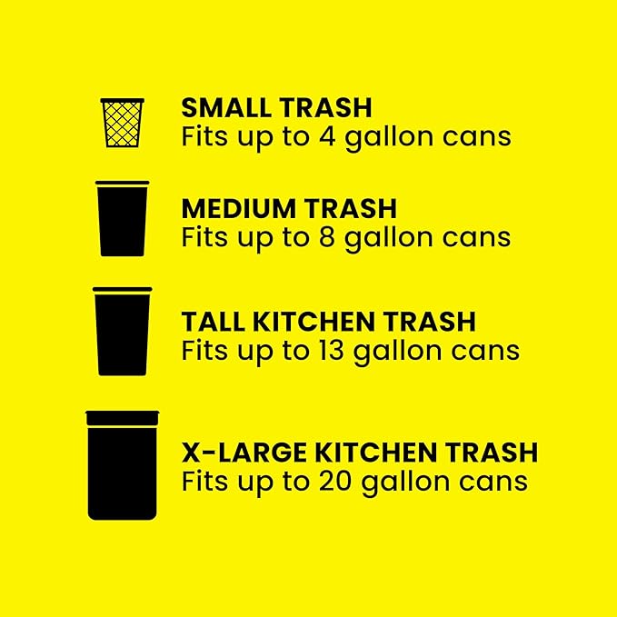 Glad ForceFlex Tall Kitchen Trash Bags, 13 Gallon, Gain Lavender, 110 Count (Package May Vary)
