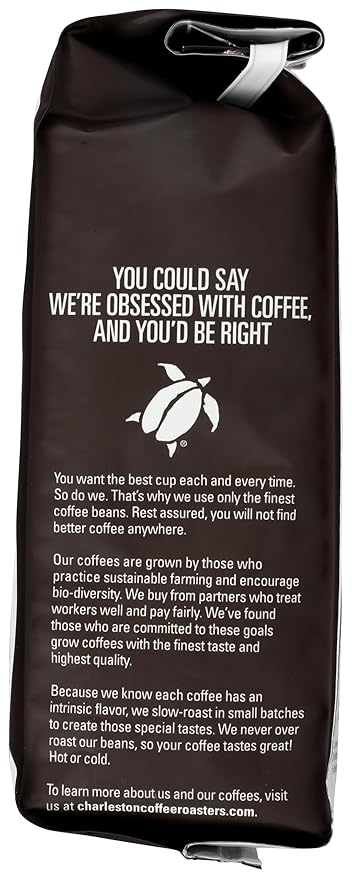 Charleston Coffee Roasters | Specialty Organic Whole Bean Bag | Hand Picked, Premium Slow Roast | Holiday Blend (12oz)