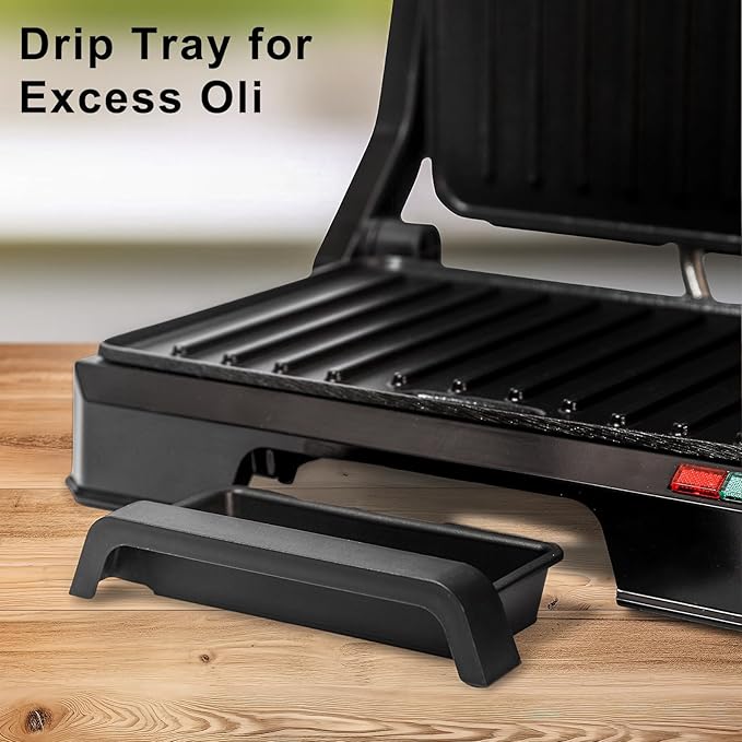 Small Panini Press Grill Sandwich Maker, Electric 3 in 1 Panini Sandwich Maker Grill, Open 180 Degrees for grill indoor, Perfect for Grilling Steaks, Burger, Sandwich, Non-stick Pan, Black