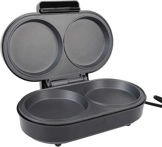 Electric Pancake Maker Griddle, 850W NonStick Small Electric Grill, Efficient for Home (110V US Plug)