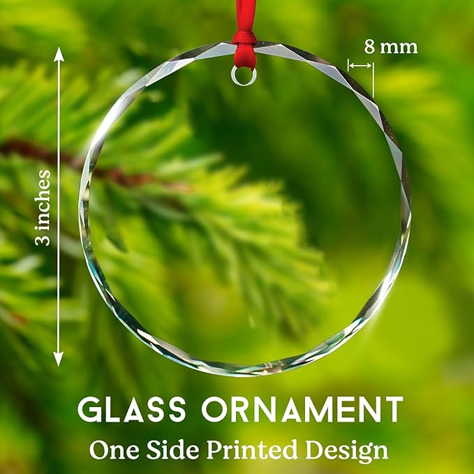 Maracas Player Christmas Glass Ornament, Personalized Musical Instrument Xmas Ornament with Text & Name, Maracas Glass Keepsake Gifts for Music Lover, Custom Instrument Lover Ornaments Christmas 2025