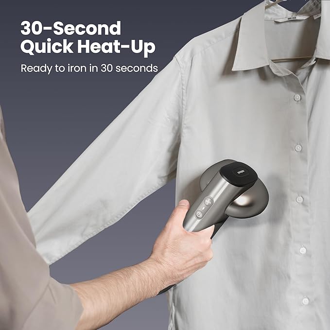Neakasa Magic 1 Vacuum Steamer, Handheld Travel Garment Steamer for Clothes, 2300Pa Suction for Clothes Grips, Steamer Iron 2 In 1, for 110-120V Use (Silver)