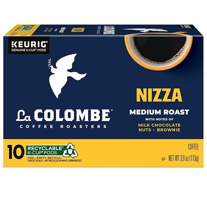 La Colombe® Coffee Roasters Nizza Medium Roast Coffee, Single Serve Keurig® K-Cup® Pods, 10-Count Box
