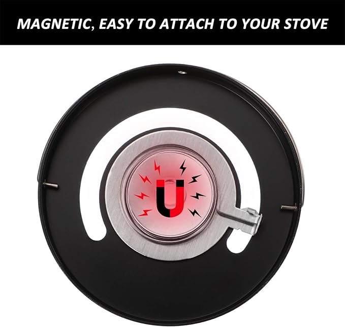 Magnetic Wood Stove Thermometer Oven Temperature Thermometer for Wood Burning Gas Stoves Chimney Pipe Avoiding Destroyed by Overheat(1 Piece)