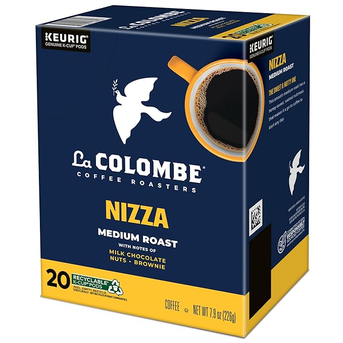 La Colombe® Coffee Roasters Nizza Medium Roast Coffee, Single Serve Keurig® K-Cup® Pods, 20 Count Box (Pack of 2)