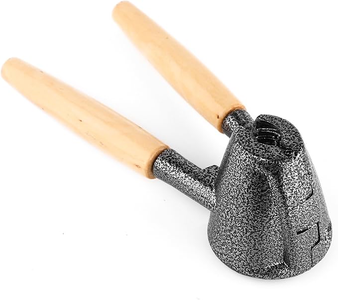 Anwenk Nutcracker Nut Cracker Pecan Walnut Cracker Plier Opener Tool with Wood Handle