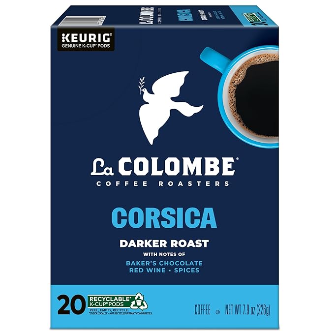 La Colombe® Coffee Roasters Corsica Darker Roast Coffee, Single Serve Keurig® K-Cup® Pods, 20 Count Box