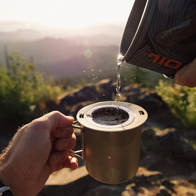 Coulée EcoPour O.G. Coffee, All Paper Single Serve Colombian Coffee, Medium Roast, Use for Camping or Traveling, Pre Filled Compostable Filters, Ready to Brew with Hot Water, Plastic Free, 10 Pack