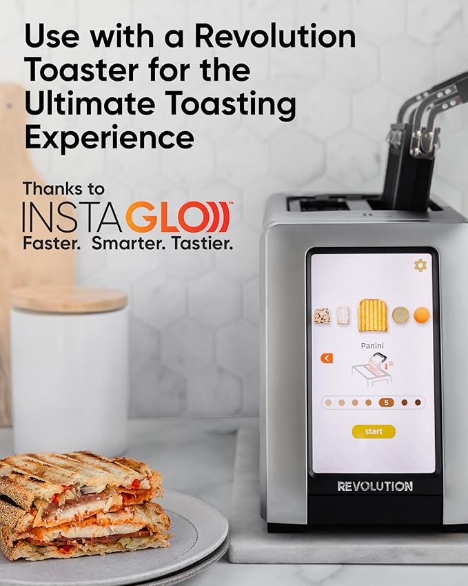 Revolution Toastie Press (Works With All Toasters) Conveniently Toast Delicious Quesadillas, Paninis, and Grilled Cheese in Your Toaster