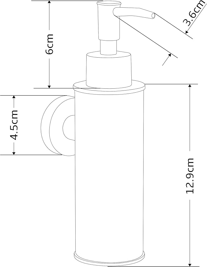 BGL Soap Dispenser Stainless Steel 304 Chrome Wall Mount Liquid and Soap Dispenser for Kitchen and Bathroom