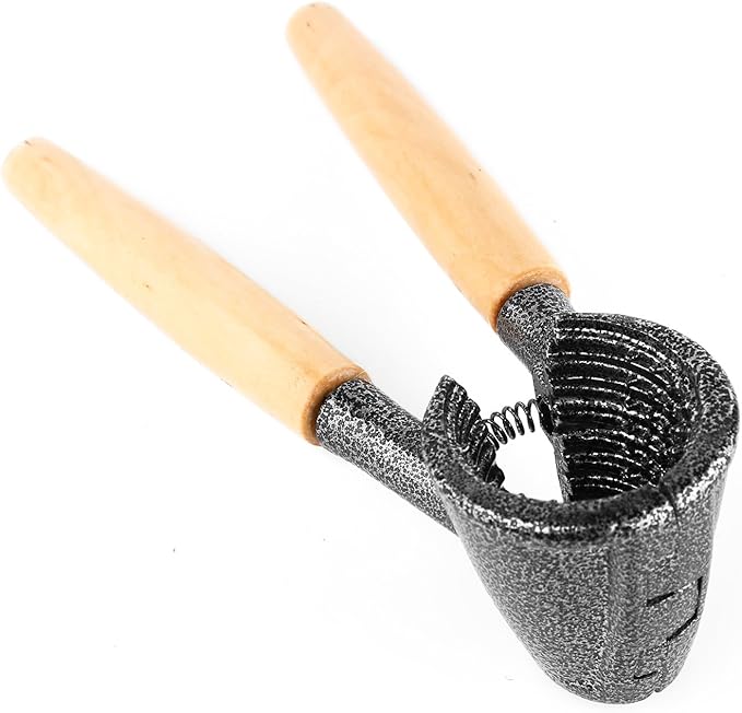 Anwenk Nutcracker Nut Cracker Pecan Walnut Cracker Plier Opener Tool with Wood Handle