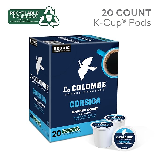 La Colombe® Coffee Roasters Corsica Darker Roast Coffee, Single Serve Keurig® K-Cup® Pods, 20 Count Box