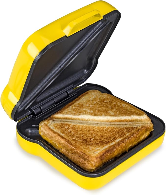 Mini Electric Sandwich Press – Fun Sandwich Shape – Non-Stick Coating, Easy to Clean – Great for Families, Kids, Dorms, Apartments, RVs – Gift for Holidays, Birthdays, Weddings