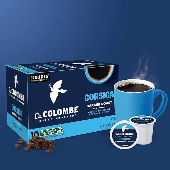 La Colombe® Coffee Roasters Corsica Dark Roast Coffee, Single Serve Keurig® K-Cup® Pods, 10 Count Box (Pack of 2)