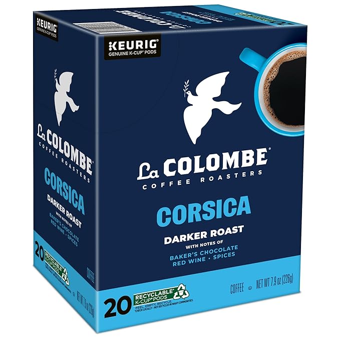 La Colombe® Coffee Roasters Corsica Darker Roast Coffee, Single Serve Keurig® K-Cup® Pods, 20 Count Box