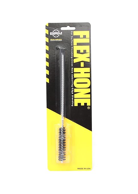 Brush Research BC1232 FLEX-HONE®, 1/2" (12.7mm) Diameter, 320 Grit, Silicon Carbide, For Mild Steel, Stainless Steel, Cast Iron and Softer Ferrous Materials