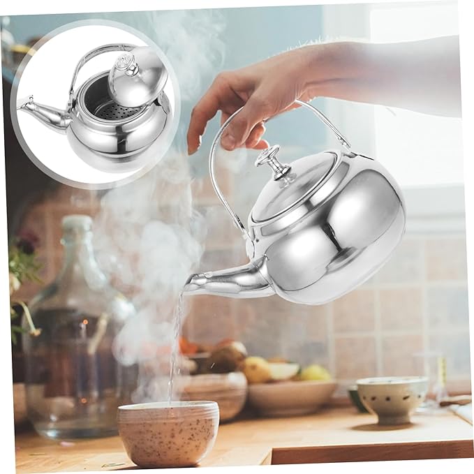 Stainless Steel Stovetop Tea Kettle - Whistling, Wear-resistant, Home Supplies