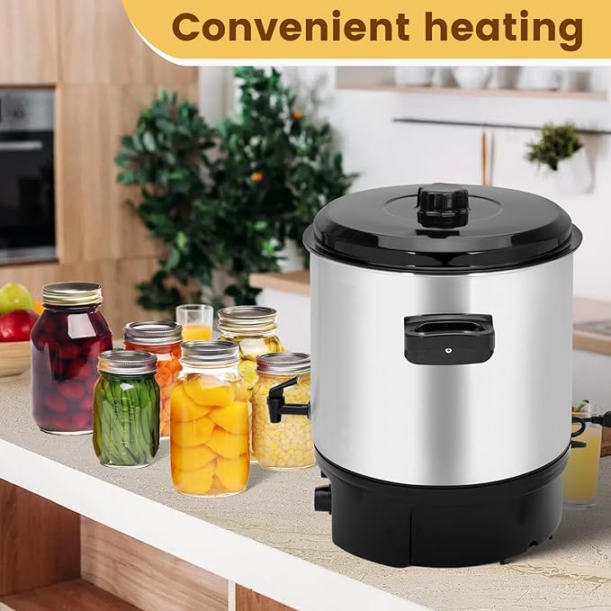 Electric Water Bath Canner | Large 24.5QT Electric Canner with Digital Timer & Adjustable Temp Control for Home Canning, Preserving Jams, Sauces, Pickles,Soups | Perfect for Heating Cans, Slow Cooking