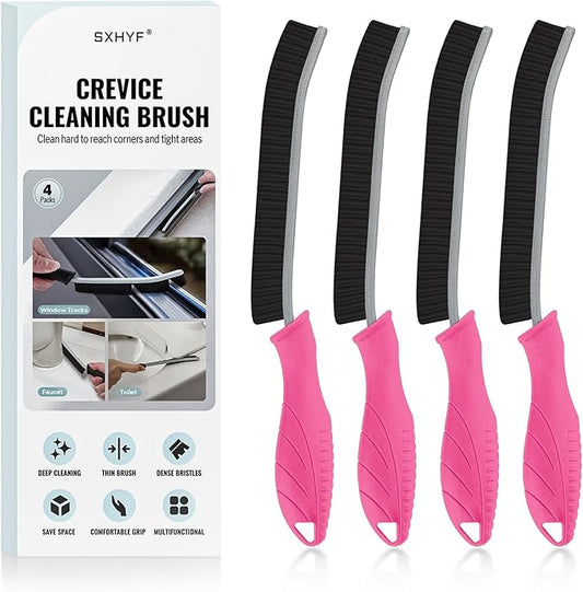 SXhyf Crevice Cleaning Brush - Grout Scrub Brush, House Cleaning Supplies, Gap Cleaning Tools, Home Essentials, Gifts for Women Men, Hard Bristle Crevice Cleaner Brush for Household Use, Bathroom