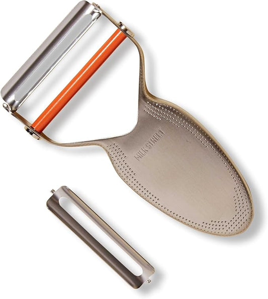 Milk Street Precision Peeler, Stainless Steel Vegetable Peelers with Replaceable Blades, Durable and Dishwasher Safe Potato Peeler for Tough Veggie Peeling