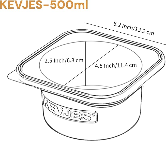 Stackable Silicone Artisan Pizza Dough Proofing Proving Containers with Lids pizza making accessories-4 pack-500ml portion (Yellow)