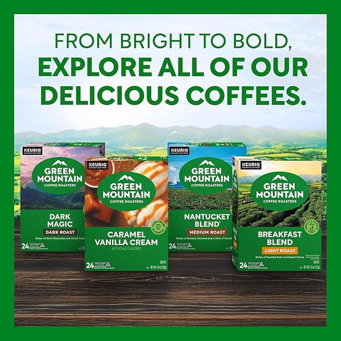 Green Mountain Coffee Roasters Dark Magic, Single-Serve Keurig K-Cup Pods, Dark Roast Coffee Pods, 48 Count (2 Packs of 24)