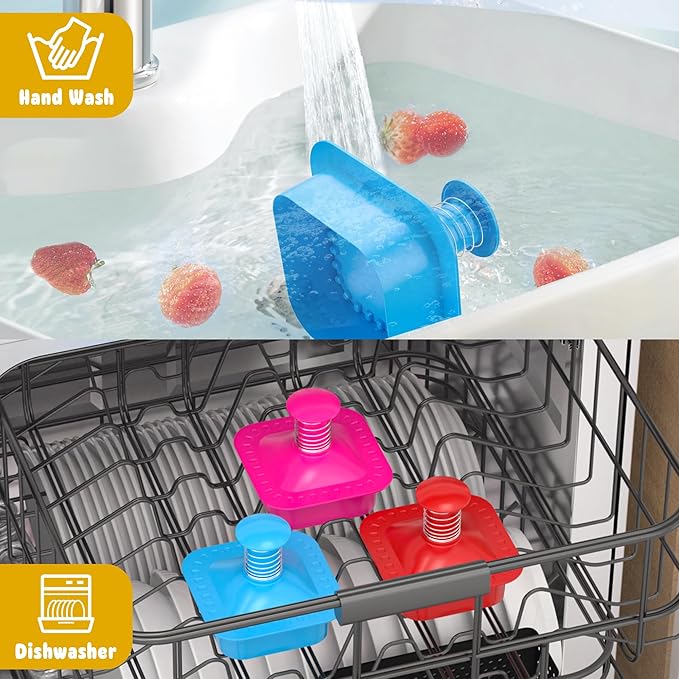 Sandwich Cutter and Sealer Square Cut and Seal Sandwich Maker, Crustless Peanut Butter & Jelly Sandwich Cookie Cutter-Blue Square