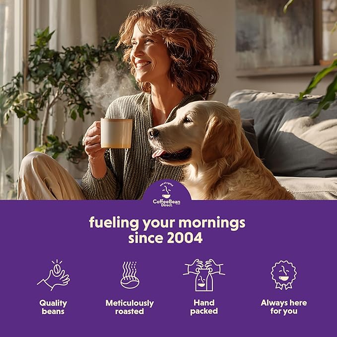 Coffee Bean Direct Eyes Wide Open, Whole Bean Coffee, Light Roast, 2.5 Pound Bag (Pack of 1)